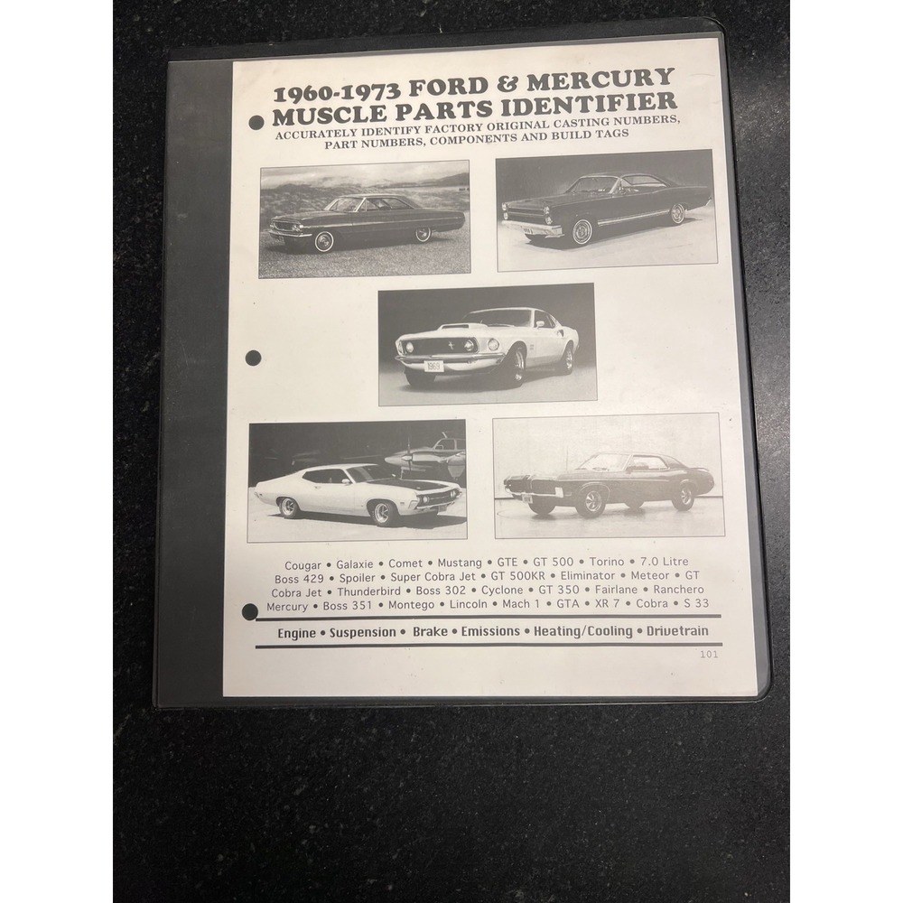 📘 1960–1973 Ford & Mercury Muscle Parts‎ Identifier